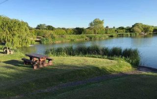 Picture of main lake entrance