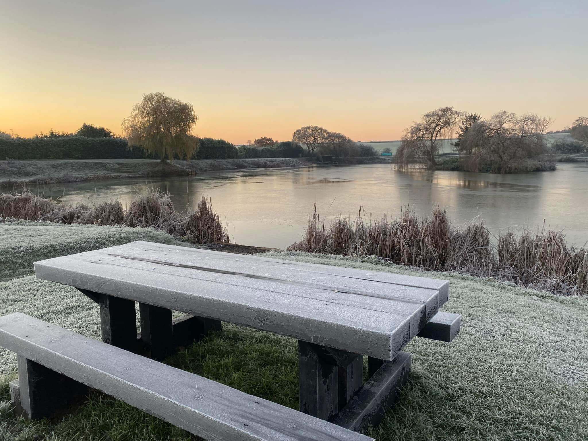 Picture of icy main lake