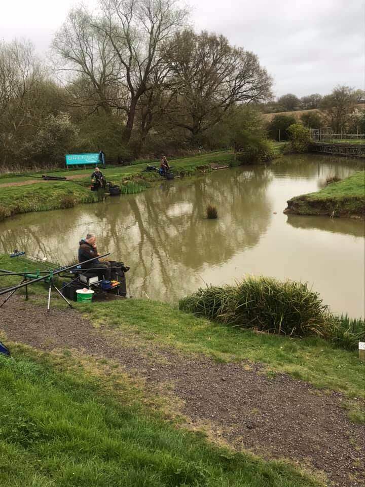 Fisherman at lake